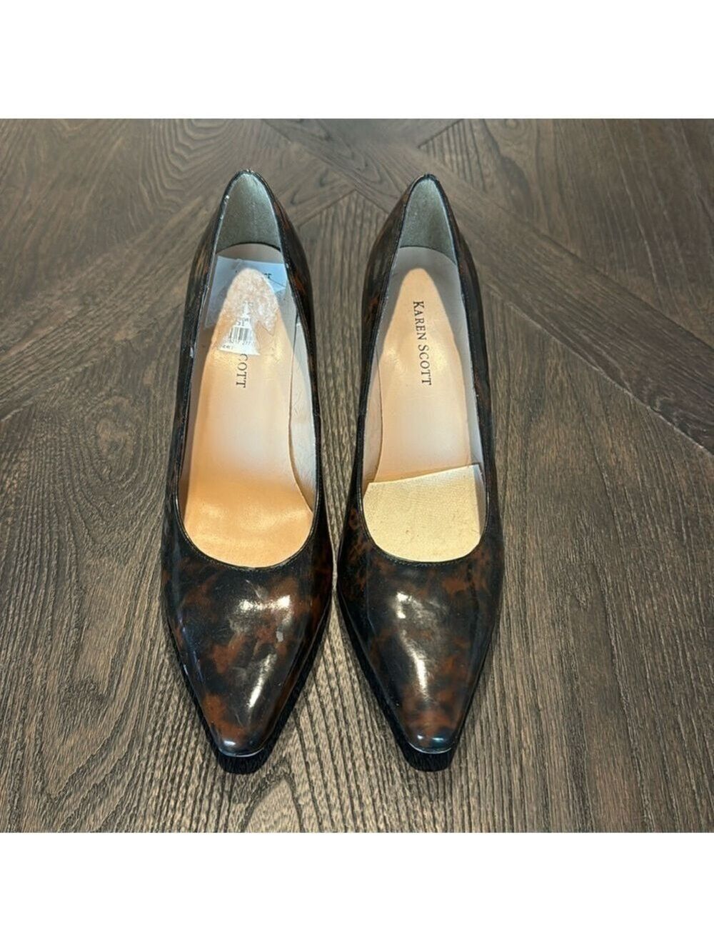 Karen Scott Brown Black Heels Size 7.5